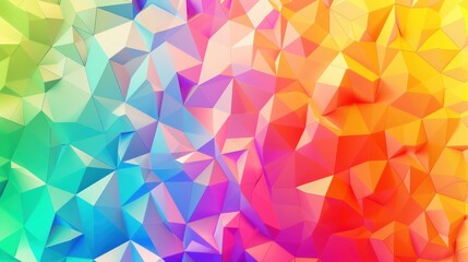 Obraz premium gradient colored triangle abstract background. Multicolor geometric triangle wallpaper,