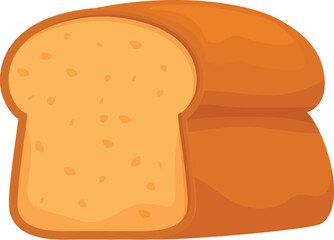 Loaf of sliced bread with seeds is sitting on a white background