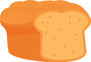 Freshly baked loaf of bread sliced open to reveal a soft and fluffy interior