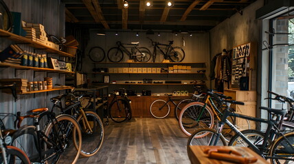 Bicycle Shop Interior Design Urban Lifestyle Cycling Culture