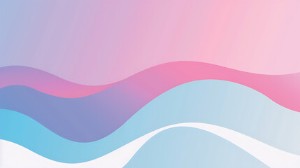 Colorful Pastel Waves on Gradient Background