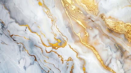 Obraz premium luxurious white and gold marble texture background elegant stone surface pattern