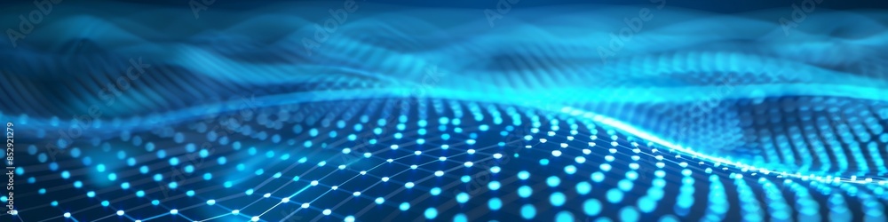 Aufkleber bright cyan minimalist tech background with faint grid patterns, providing a fresh and lively modern