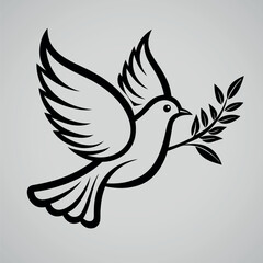 set of silhouettes of birds Vector illustration silhouette image icon.