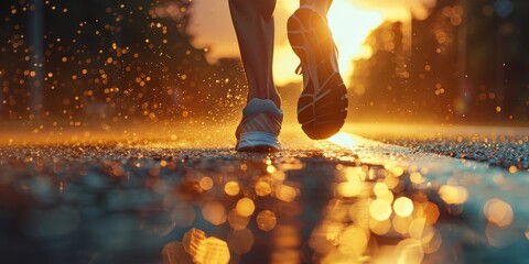 Running into the Sunset