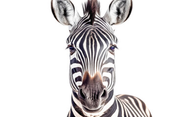 A zebra is staring at the camera with its mouth open