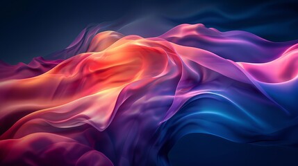 Obraz premium Colorful Fabric Waves