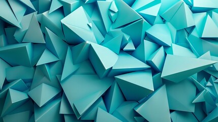 Fototapeta premium Abstract Blue Triangle Pattern