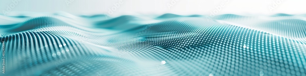 Poster modern bright cyan minimalist background with subtle patterns, providing a vibrant and clean look