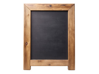 Wood framed chalkboard sign. This versatile and rustic sign is perfect for cafes, restaurants, and events. Isolated on transparent background, png.
