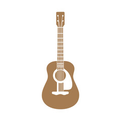 Obraz premium Guitar icon clipart flat design