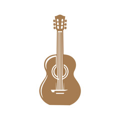 Fototapeta premium Guitar icon clipart flat design