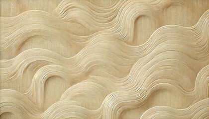 Obraz premium Natural Canvas Texture Wallpaper with Light Beige Color and Weave