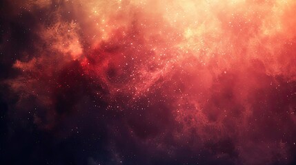 Red and Yellow Abstract Background with Stars