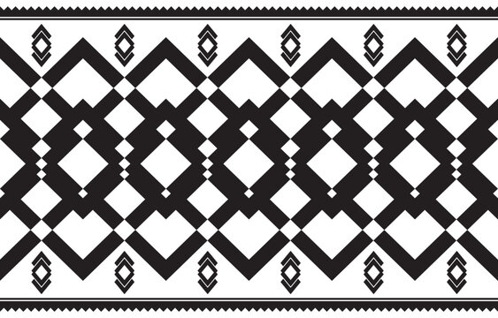 Abstract black and white geometric patterns design for background, wallpaper, textile, print, wrapping, fabric, clothing, home decor. vector illustration