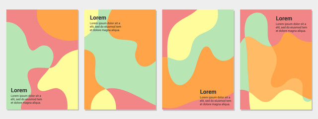 collection of abstract colorful cover backgrounds. Creative illustration for poster, web, landing, page, cover, advertisement, greeting, card, promotion.