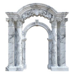 Fototapeta premium greek column isolate on whit background