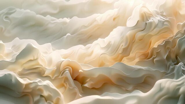 Layers of ethereal pillowy textures creating a dreamy and peaceful atmosphere.