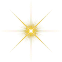 yellow lens flare star lights