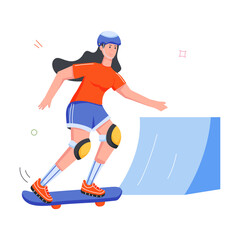Fototapeta premium Sports and Workouts Flat icons 