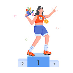 International Sports Flat icons 
