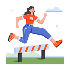  Sport Players Flat icons 
