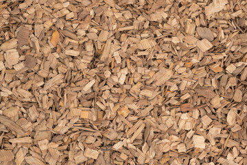 Wooden chips texture background. small wood chips for smoking. sawdust texture. ecological fue