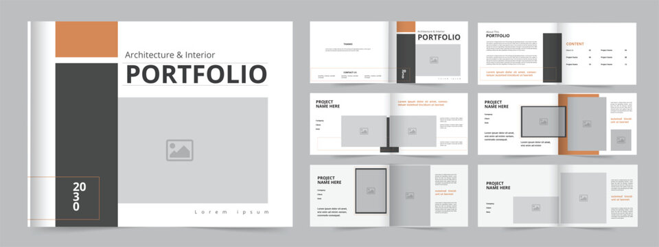Landscape portfolio, Architecture Portfolio Layout template, Architecture Portfolio