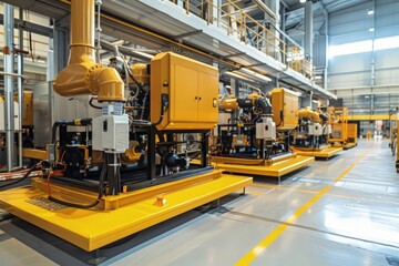 Industrial Generator Room with Diesel Backup