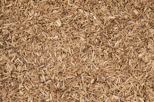 Wooden chips texture background. small wood chips for smoking. sawdust texture. ecological fue