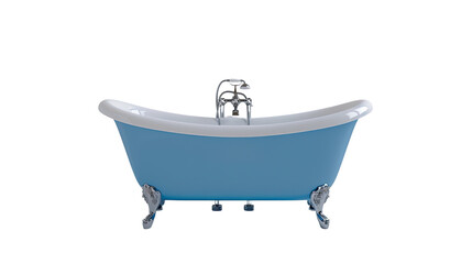 Modern bathtub on a transparent background