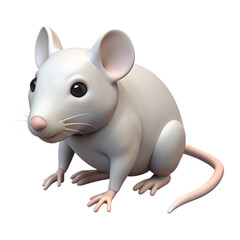 Fototapeta premium mice mouse rat cartoon 3d rendering illustration, isolated on transparent background