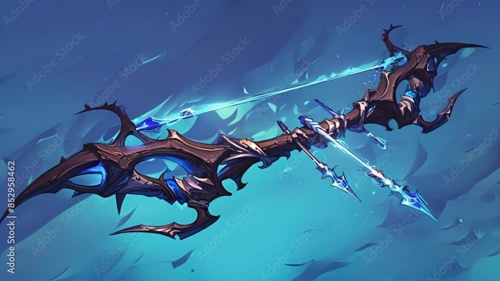 Poster a bow carved from the branches of a mystical tree its arrows imbued with elemental magic that can su