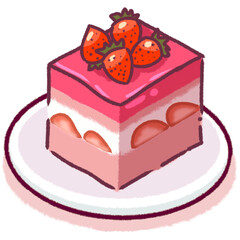 Cute dessert cake graphics