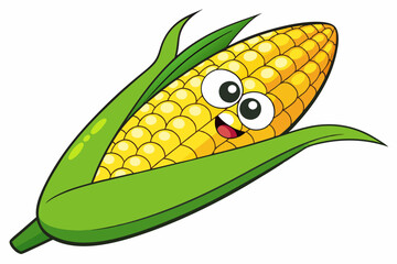 corn cartoon vector illustration