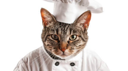 Chef cat on a transparent background