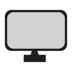 Modern TV  flat screen lcd icon.TV screen isolated on white background. vector illustration. 
