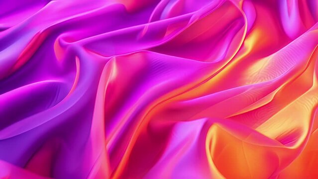 An abstract closeup of fabric dd over a surface illuminated from below creating a vibrant and otherworldly glow.