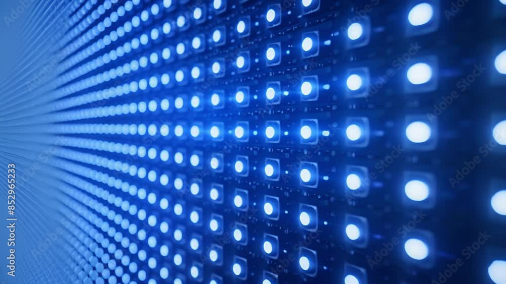 Aufkleber detailed texture of an led light panel showcasing the tiny chips and diodes that create the bright p