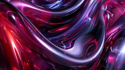 Obraz premium Abstract Red And Purple Liquid Swirls