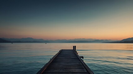 Pier at sunset.