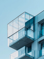 Glass building facades, high-rise buildings, magnificent buildings