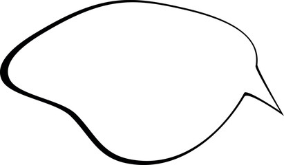 Speech bubble on white background. Vector illustration.