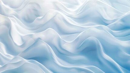 Obraz premium Abstract gradient wavy background in white and blue
