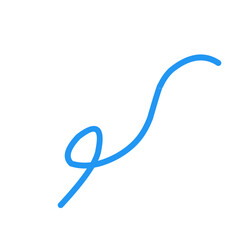 Abstract Squiggle Line Element