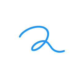 Abstract Squiggle Line Element