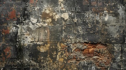 Obraz premium Abstract photograph of a textured grimy masonry wall