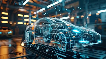 EV electric vehicle technology industry concept