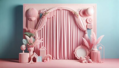 Decorated Wall Background