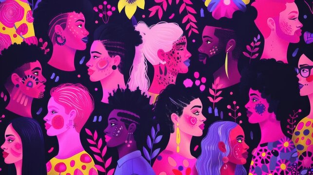 Mental health awareness stigma breaking illustration